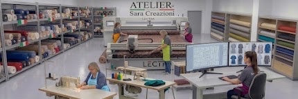 Area prototipazione e taglio automatico Lectra Atelier Sara Creazioni
